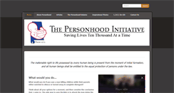 Desktop Screenshot of personhoodinitiative.com